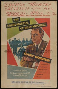 6b266 COURT-MARTIAL OF BILLY MITCHELL WC '56 c/u of Gary Cooper, directed by Otto Preminger!