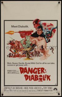 6b273 DANGER: DIABOLIK WC '68 Mario Bava, McCarthy art of John Phillip Law & sexy Marisa Mell!