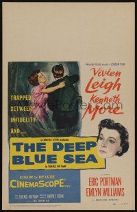6b277 DEEP BLUE SEA WC '55 Kenneth More is unfaithful to wife Vivien Leigh, Anatole Litvak
