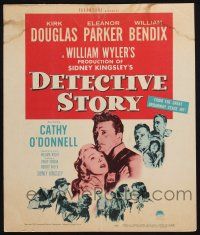 6b279 DETECTIVE STORY WC '51 Kirk Douglas, Eleanor Parker, directed by William Wyler!