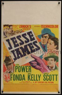 6b377 JESSE JAMES WC '39 Tyrone Power as the famous outlaw, Henry Fonda as Frank, Randolph Scott!