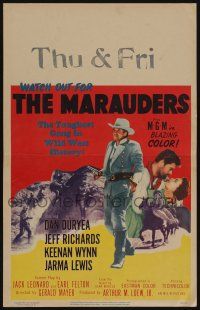 6b430 MARAUDERS WC '55 Dan Duryea and the toughest gang in Wild West history!