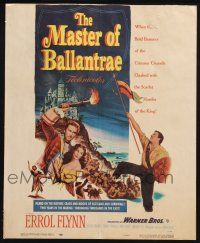 6b432 MASTER OF BALLANTRAE WC '53 Errol Flynn, Scotland, from Robert Louis Stevenson story!