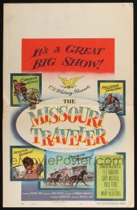 6b438 MISSOURI TRAVELER WC '58 it's a great big show with crackling action & rollicking laughter!