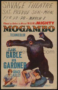 6b439 MOGAMBO WC '53 Clark Gable, Grace Kelly & Ava Gardner in Africa!