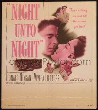 6b452 NIGHT UNTO NIGHT WC '49 Ronald Reagan & Viveca Lindfors couldn't hide their secret!