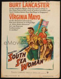 6b558 SOUTH SEA WOMAN WC '53 art of leatherneckin' Burt Lancaster & sexy Virginia Mayo!