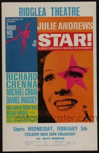 6b562 STAR roadshow WC '68 super close up of Julie Andrews, directed by Robert Wise!