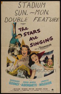 6b565 STARS ARE SINGING WC '53 Rosemary Clooney & Polish illegal alien Anna Maria Alberghetti!