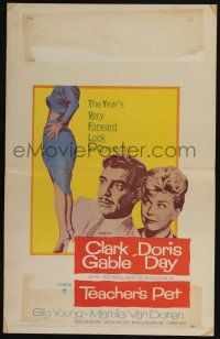 6b593 TEACHER'S PET WC '58 teacher Doris Day, pupil Clark Gable, sexy Mamie Van Doren's body!
