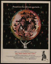 6b599 THEY SHOOT HORSES, DON'T THEY WC '70 Jane Fonda, Sydney Pollack, cool disco ball image!