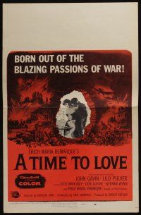 6b609 TIME TO LOVE & A TIME TO DIE alternate title WC '58 love story of WWII by Erich Maria Remarque
