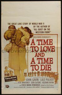 6b608 TIME TO LOVE & A TIME TO DIE WC '58 a great love story of WWII by Erich Maria Remarque!
