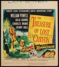 6b616 TREASURE OF LOST CANYON WC '52 William Powell in Robert Louis Stevenson western adventure!