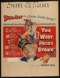 6b643 WEST POINT STORY WC '50 dancing military cadet James Cagney, Virginia Mayo, Doris Day