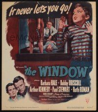 6b649 WINDOW WC '49 Bobby Driscoll saw it happen, but nobody believes him, it never lets you go!
