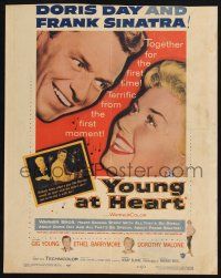 6b663 YOUNG AT HEART WC '54 great close up image of Doris Day & Frank Sinatra!