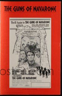 6b043 GUNS OF NAVARONE pressbook R66 Gregory Peck, David Niven & Anthony Quinn by Howard Terpning!