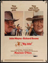 6c191 BIG JAKE 30x40 '71 John Wayne fought through hell to save a grandson he had never seen!
