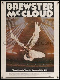 6c198 BREWSTER McCLOUD 30x40 '71 Robert Altman, Bud Cort with wings in the Astrodome!