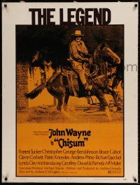 6c209 CHISUM 30x40 '70 Andrew V. McLaglen, Forrest Tucker, The Legend big John Wayne!