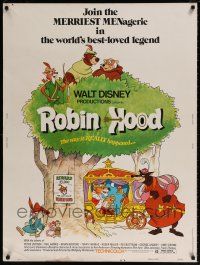 6c315 ROBIN HOOD 30x40 '73 Walt Disney's cartoon version, the way it REALLY happened!