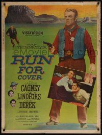 6c317 RUN FOR COVER style Z 30x40 '55 James Cagney, Viveca Lindfors, Derek, Nicholas Ray directed