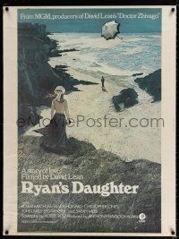 6c318 RYAN'S DAUGHTER style A 30x40 '70 David Lean, completely different art of Sarah Miles!