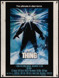 6c341 THING 30x40 '82 John Carpenter, cool sci-fi horror art, the ultimate in alien terror!