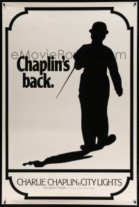 6c390 CITY LIGHTS 40x60 R72 Charlie Chaplin's boxing masterpiece, Virginia Cherrill!