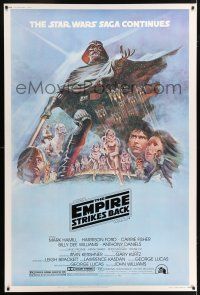 6c409 EMPIRE STRIKES BACK style B 40x60 '80 George Lucas sci-fi classic, cool art by Tom Jung!