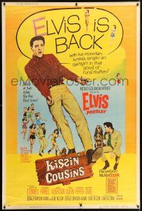 6c449 KISSIN' COUSINS 40x60 '64 hillbilly Elvis Presley and his lookalike Army twin!