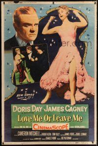 6c457 LOVE ME OR LEAVE ME style Y 40x60 '55 full-length Doris Day as famed Ruth Etting, James Cagney
