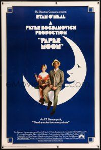 6c486 PAPER MOON 40x60 '73 great image of smoking Tatum O'Neal with dad Ryan O'Neal!