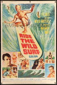 6c494 RIDE THE WILD SURF 40x60 '64 Fabian, ultimate poster for surfers to display on their wall!