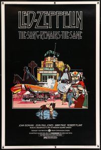 6c510 SONG REMAINS THE SAME 40x60 '76 Led Zeppelin, really cool rock & roll montage art!