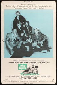 6c511 SPLIT 40x60 '68 Jim Brown, Gene Hackman, Ernest Borgnine, Klugman, Diahann Caroll