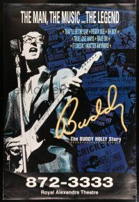 6c001 BUDDY THE BUDDY HOLLY STORY DS Canadian stage bus stop '90s Holly performing!