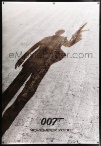 6c105 QUANTUM OF SOLACE teaser DS bus stop '08 Daniel Craig as James Bond, cool shadow image!
