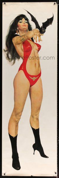6c038 VAMPIRELLA 24x75 commercial poster '72 Gonzalez art of Trina Robbins' sexy creation!