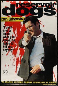 6c007 RESERVOIR DOGS English 40x60 '92 Quentin Tarantino, Michael Madsen as Mr. Blonde!