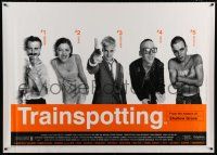 6c008 TRAINSPOTTING English 40x55 '96 heroin drug addict Ewan McGregor, directed by Danny Boyle!