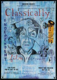6c040 CLASSICALLY INDEPENDENT FILM FESTIVAL 32x45 film festival poster '99 art by Josh Gosfield!