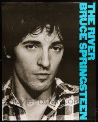 6c043 BRUCE SPRINGSTEEN 37x47 music poster '80 The River, cool close up image of The Boss!