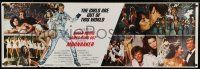 6c138 MOONRAKER paper banner '79 Roger Moore as Bond, the sexy girls are out of this world!