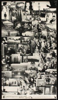 6c055 HOLLYWOOD ENDING advance special 28x50 '02 Woody Allen, final frames from 52 different movies