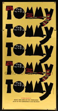 6c050 WHO'S TOMMY 42x88 stage poster '93 the music, the story, the first time on Broadway!