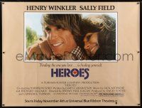 6c084 HEROES subway poster '77 romantic close-up of Henry Winkler & Sally Field!