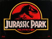 6c087 JURASSIC PARK subway poster '93 Steven Spielberg, Richard Attenborough re-creates dinosaurs!