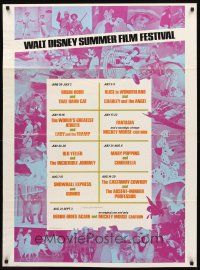 6c075 WALT DISNEY SUMMER FILM FESTIVAL 1sh '70s Lady & the Tramp, Fantasia, Old Yeller!
